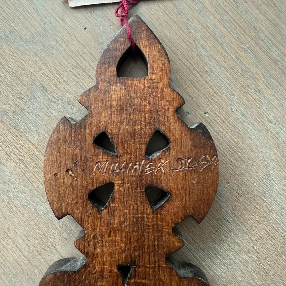 Handcrafted Wooden Love Spoon Wall Decor